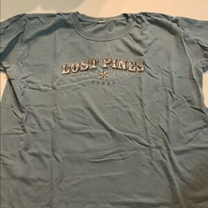 Lost Pines Travel Texas Blue T-Shirt